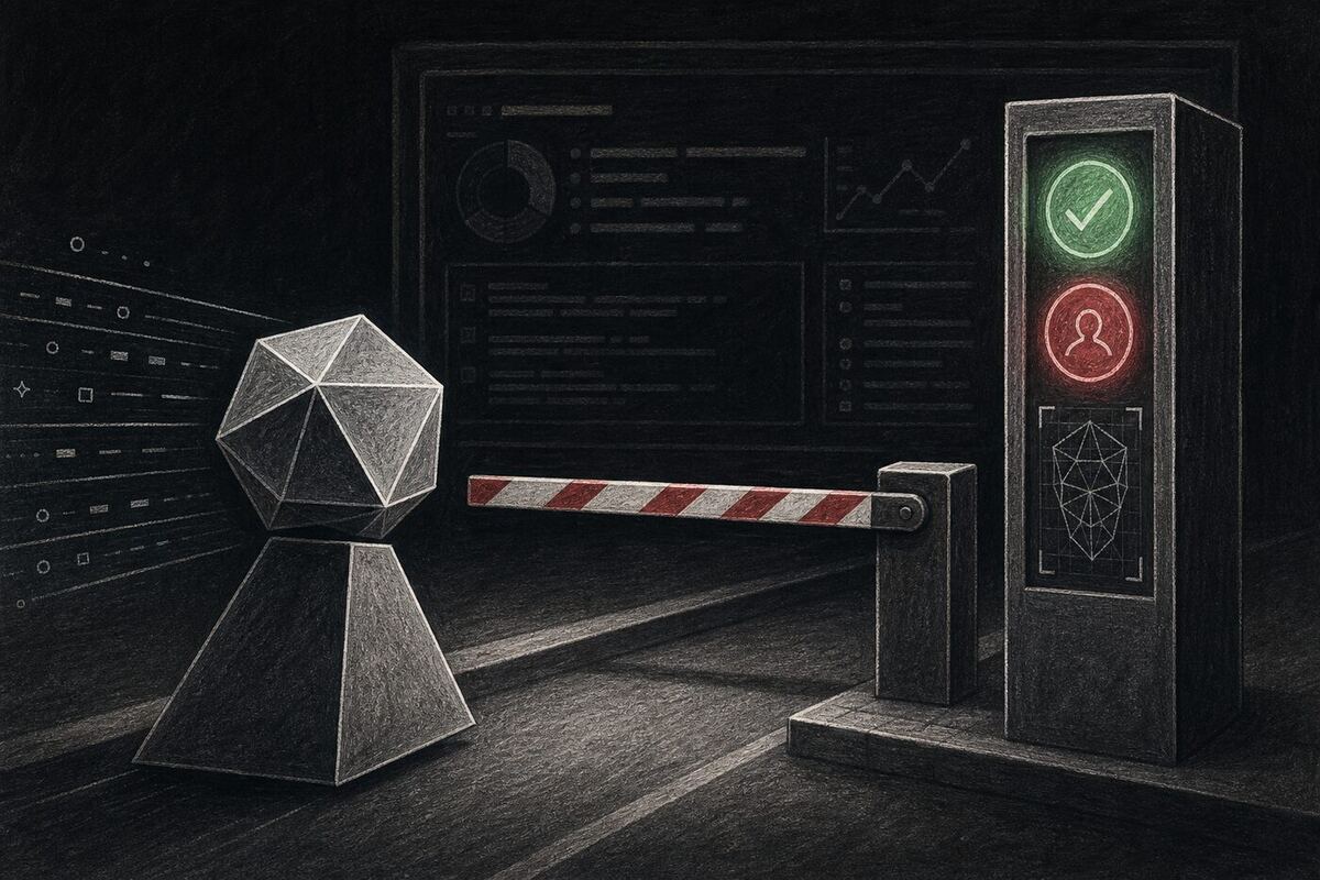 AI agent halted at a verification checkpoint before executing a high-risk action